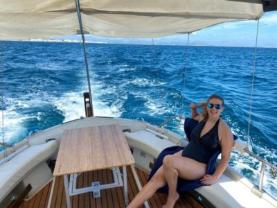 Alcudia: Private Sunset Boat Trip with Glass of Wine & Snack - Sailing toward Aucanada Island and the lighthouse coastline